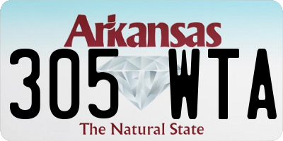 AR license plate 305WTA