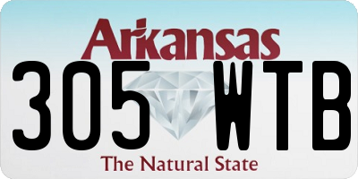AR license plate 305WTB