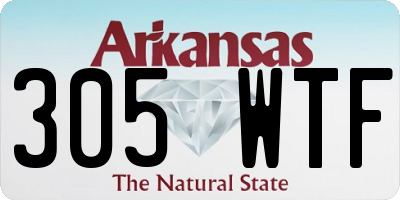 AR license plate 305WTF