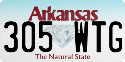 AR license plate 305WTG