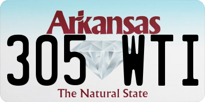AR license plate 305WTI
