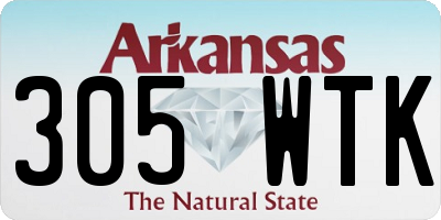 AR license plate 305WTK