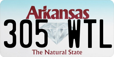 AR license plate 305WTL