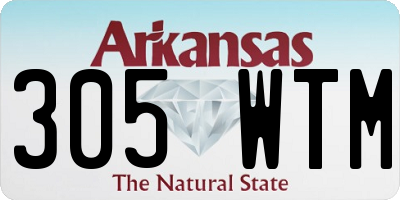 AR license plate 305WTM