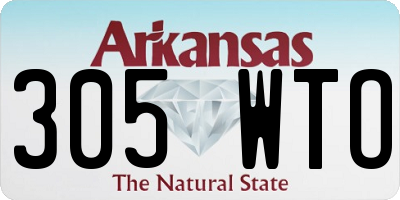 AR license plate 305WTO