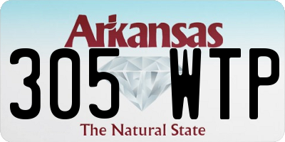 AR license plate 305WTP