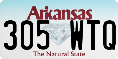 AR license plate 305WTQ