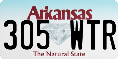 AR license plate 305WTR
