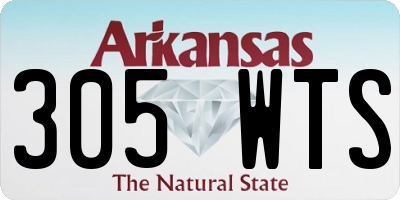 AR license plate 305WTS