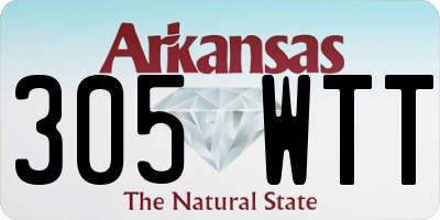 AR license plate 305WTT