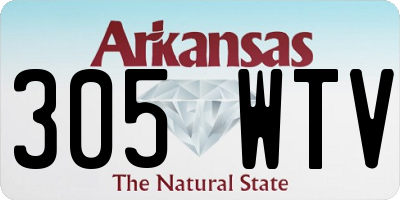 AR license plate 305WTV