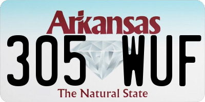 AR license plate 305WUF