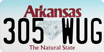 AR license plate 305WUG