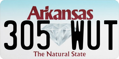 AR license plate 305WUT