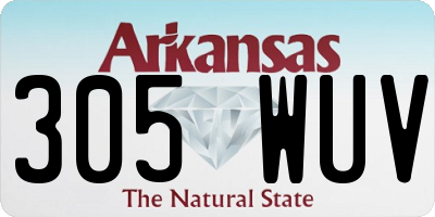 AR license plate 305WUV