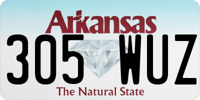 AR license plate 305WUZ