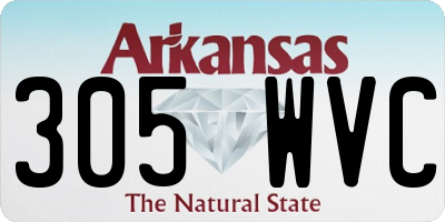 AR license plate 305WVC
