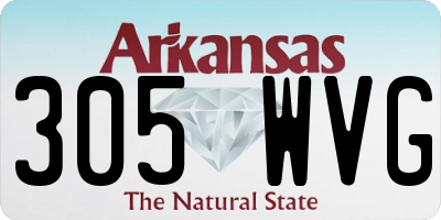 AR license plate 305WVG
