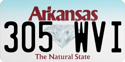 AR license plate 305WVI