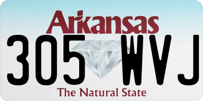 AR license plate 305WVJ