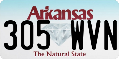AR license plate 305WVN