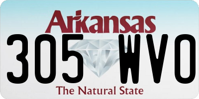AR license plate 305WVO