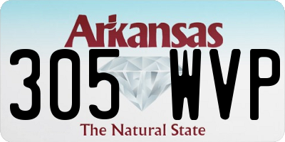 AR license plate 305WVP
