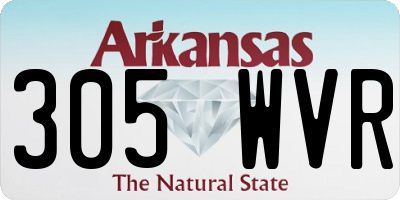 AR license plate 305WVR