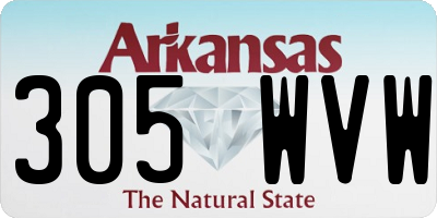 AR license plate 305WVW