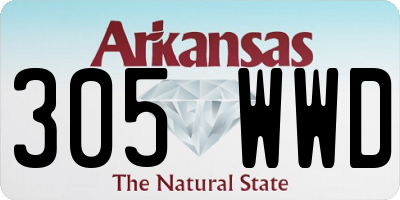 AR license plate 305WWD