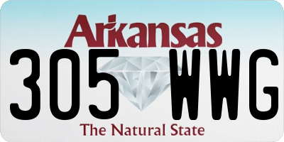 AR license plate 305WWG