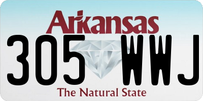 AR license plate 305WWJ