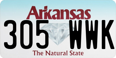 AR license plate 305WWK