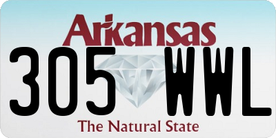 AR license plate 305WWL