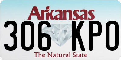 AR license plate 306KPO