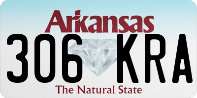 AR license plate 306KRA