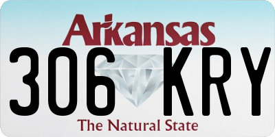 AR license plate 306KRY