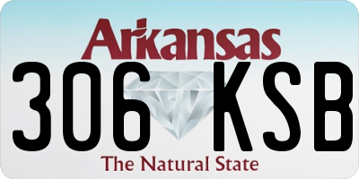 AR license plate 306KSB