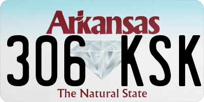 AR license plate 306KSK