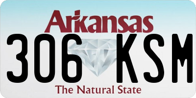 AR license plate 306KSM