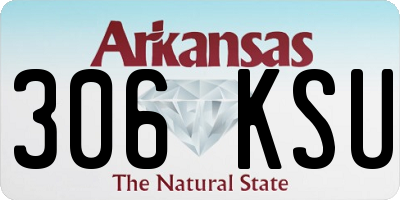 AR license plate 306KSU