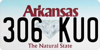 AR license plate 306KUO