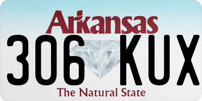 AR license plate 306KUX