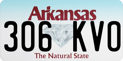 AR license plate 306KVO
