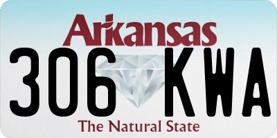 AR license plate 306KWA