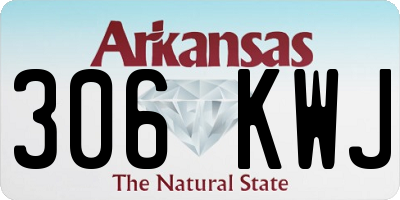 AR license plate 306KWJ