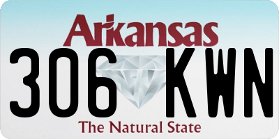AR license plate 306KWN