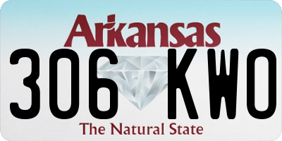 AR license plate 306KWO