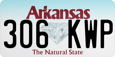 AR license plate 306KWP