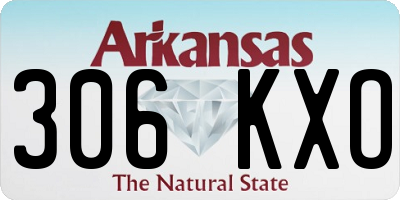 AR license plate 306KXO